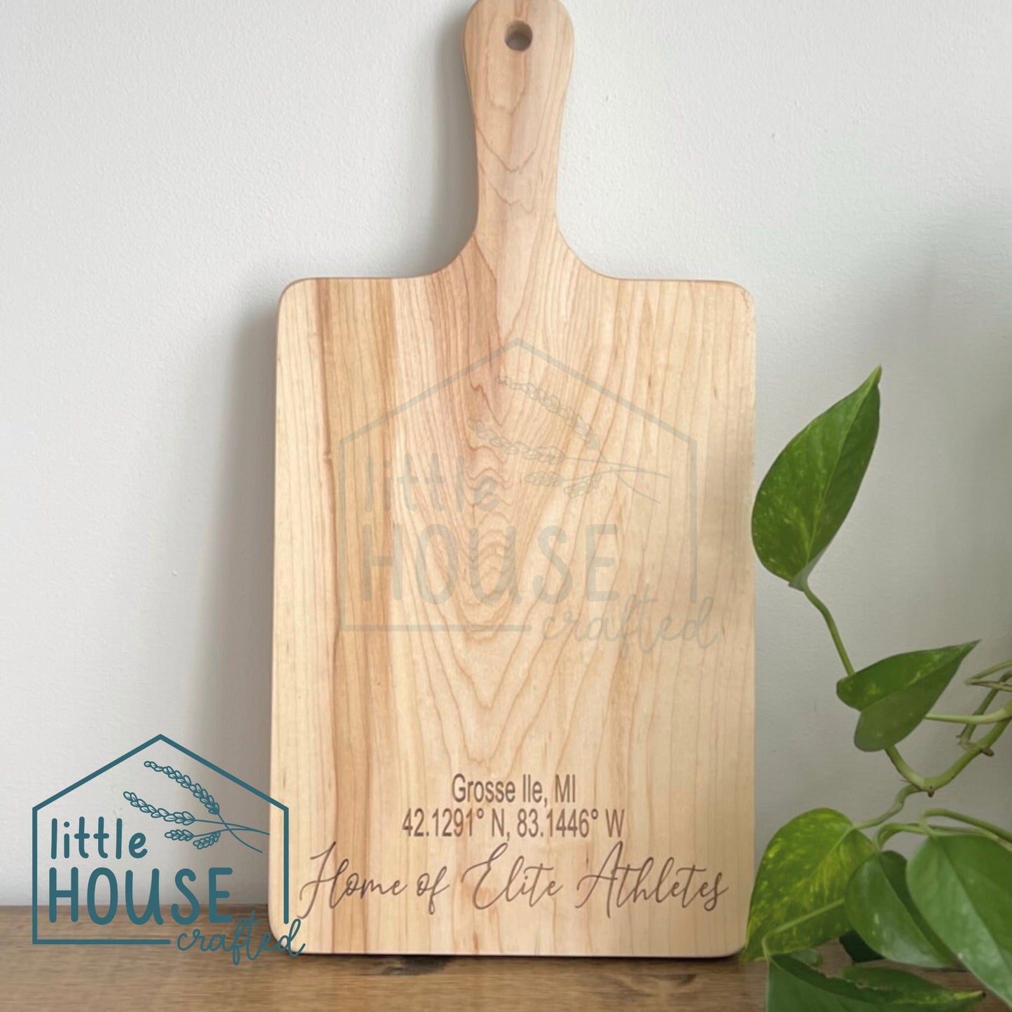 Custom Cutting Board - Laser Engraved - Maple - Wooden Board - Charcuterie