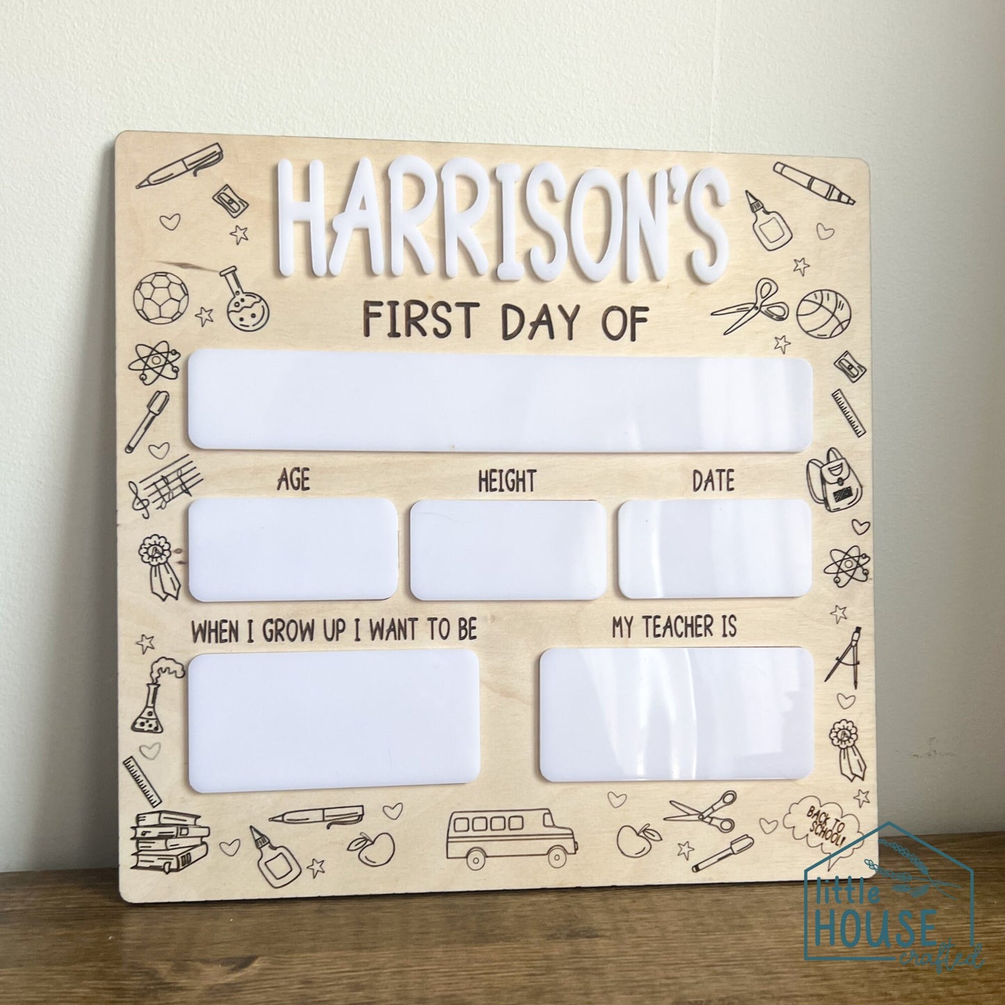 First Day Of School Sign, First Day Of School Board, Back To School Sign, First And Last Day School Sign, Back To School Photo Prop, Custom