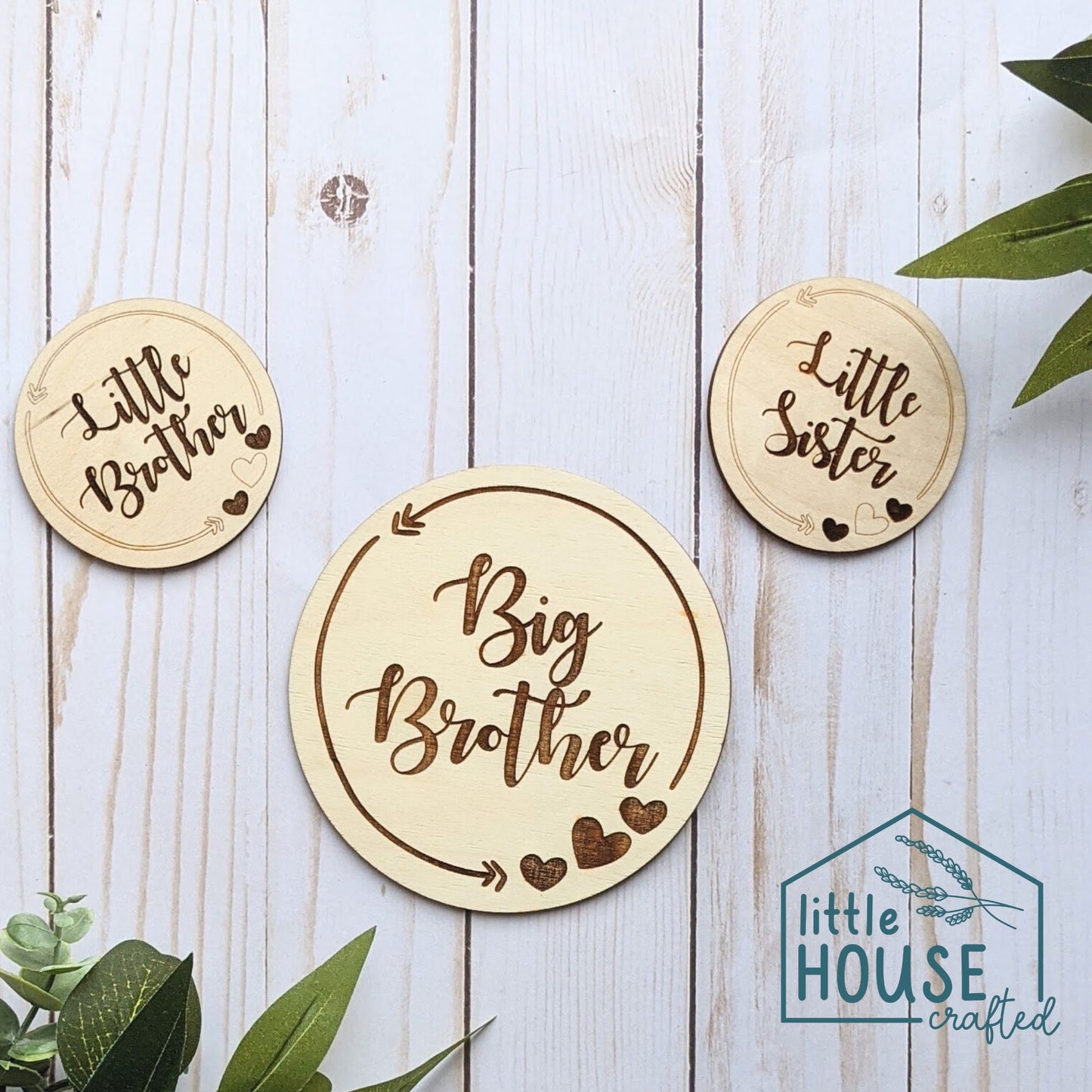 Baby Announcement Sign for Hospital - Sibling Pregnancy Announcement -Sibling Wooden Sign - Newborn Photo - Photo Prop - Hospital Pictures