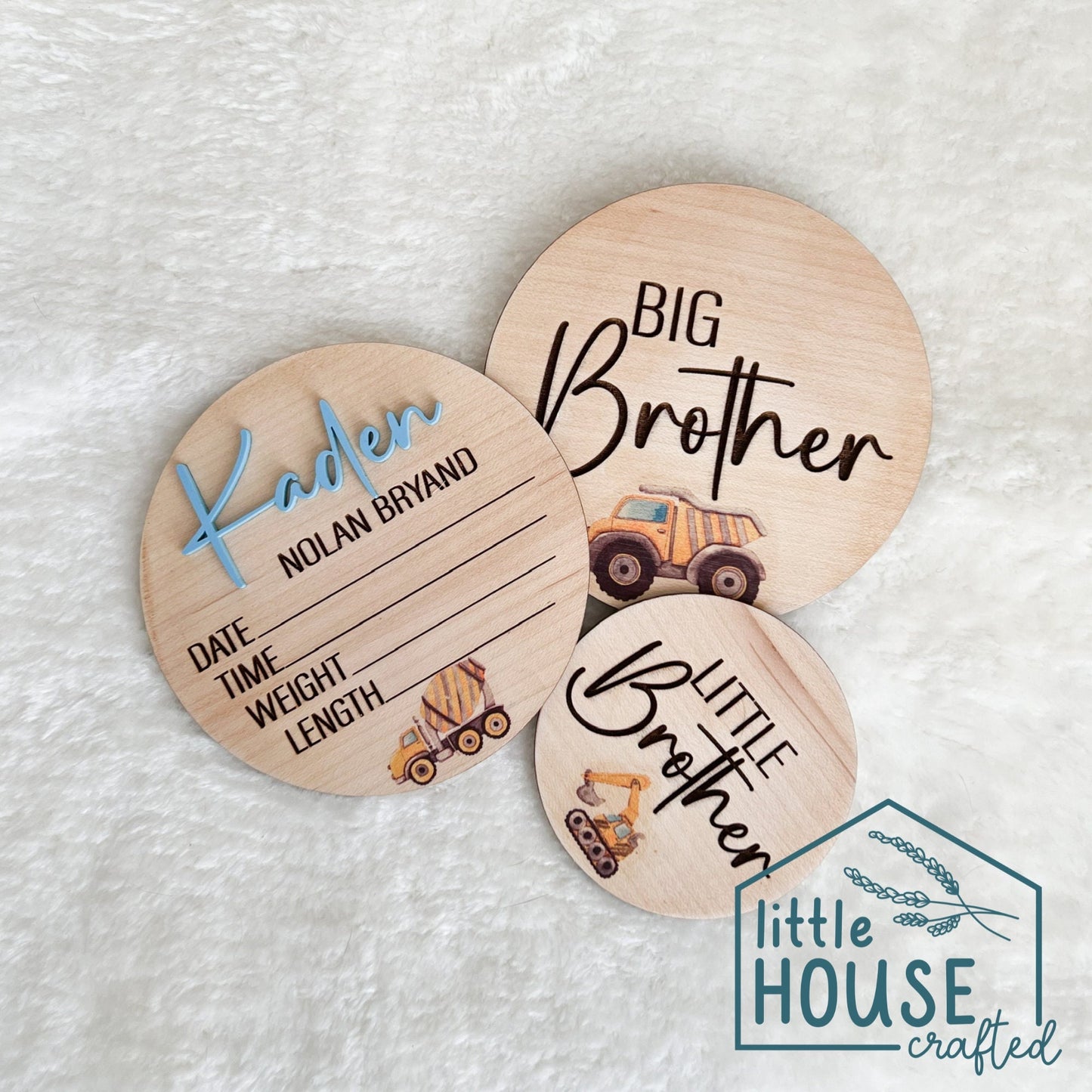 Wooden Birth Announcement Sign