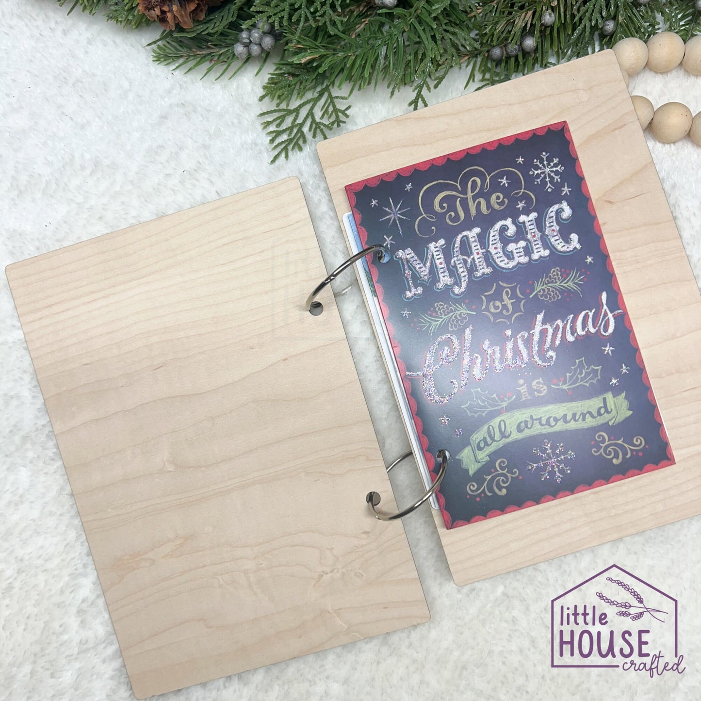 Christmas Card Holder - Cards of Christmas Past - Card Keeper - Greeting Card Binder - Keepsake Gift - Custom Engraved Gift - Memory Book
