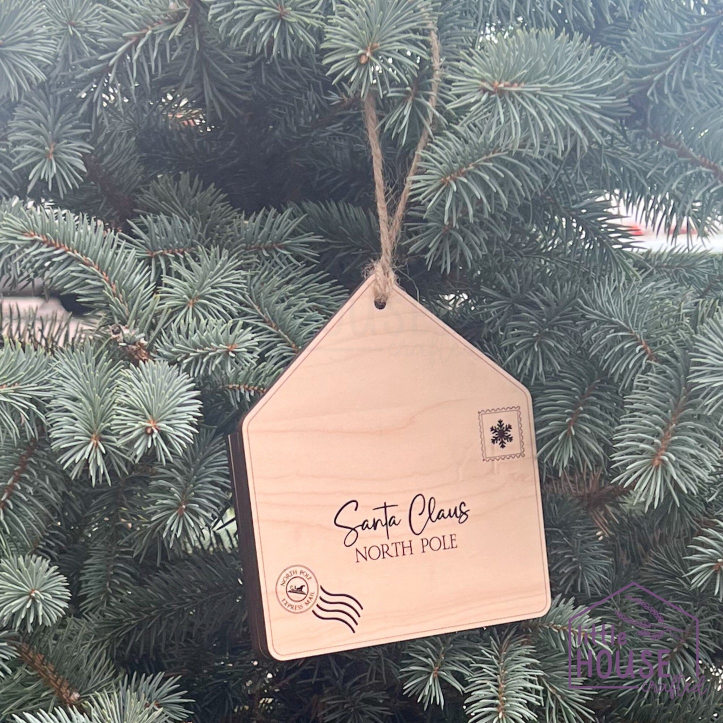 Christmas Santa Letter Ornament - Tradition - Christmas Decor - Santa Envelope - Personalized Santa Envelope - Kids Christmas Ornament