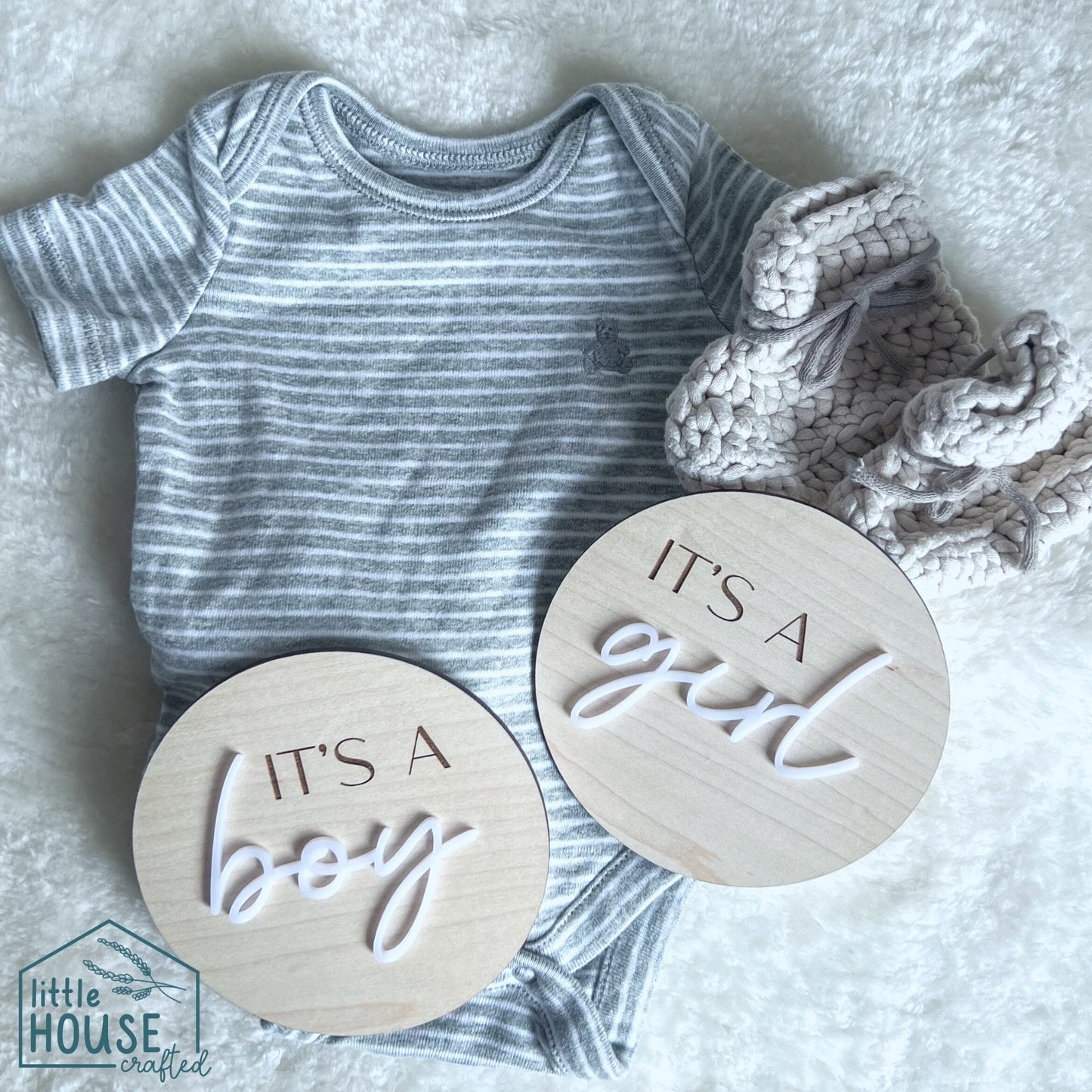 Minimal Birth Announcement - It's a Boy - It's a Girl - Baby Hospital Name Sign -Hospital Announcement - Newborn Photo Prop - gender reveal
