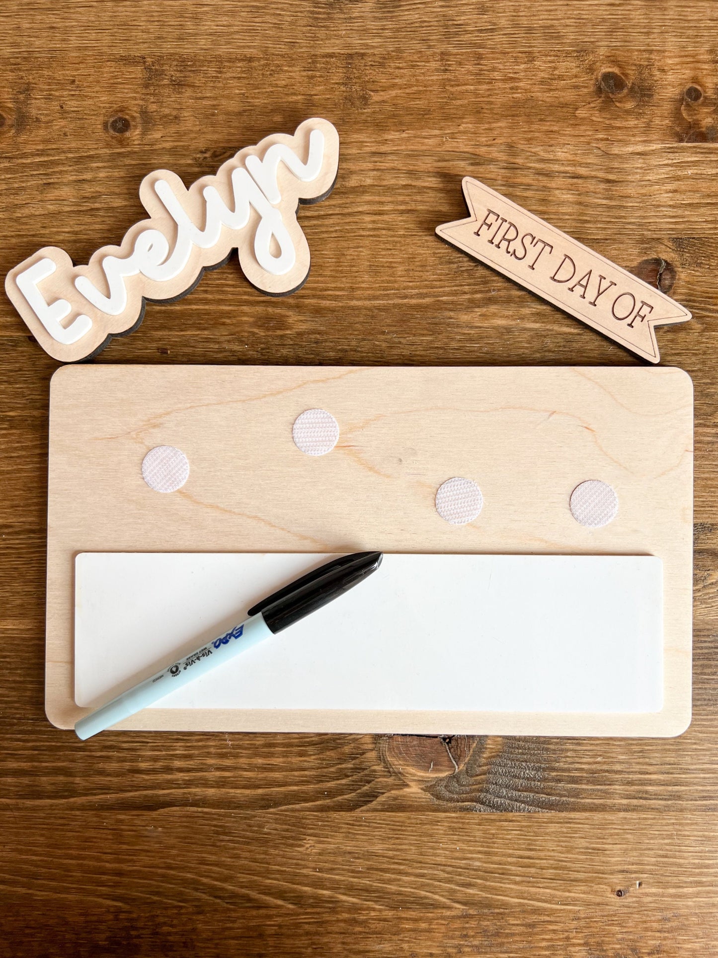 First and Last Day Personalized - Reusable Milestone Board - School Sign - Activity Board - Whiteboard Signage - Photo Prop - Custom