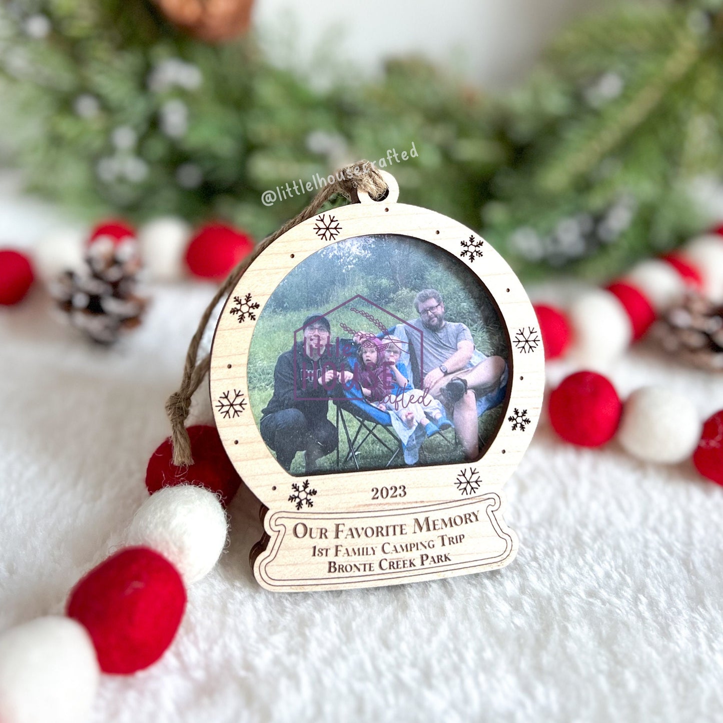 Personalized Snow Globe Photo Ornament - Precious Memories - A Unique Keepsake for Your Holiday Decor - Custom Photo Ornament