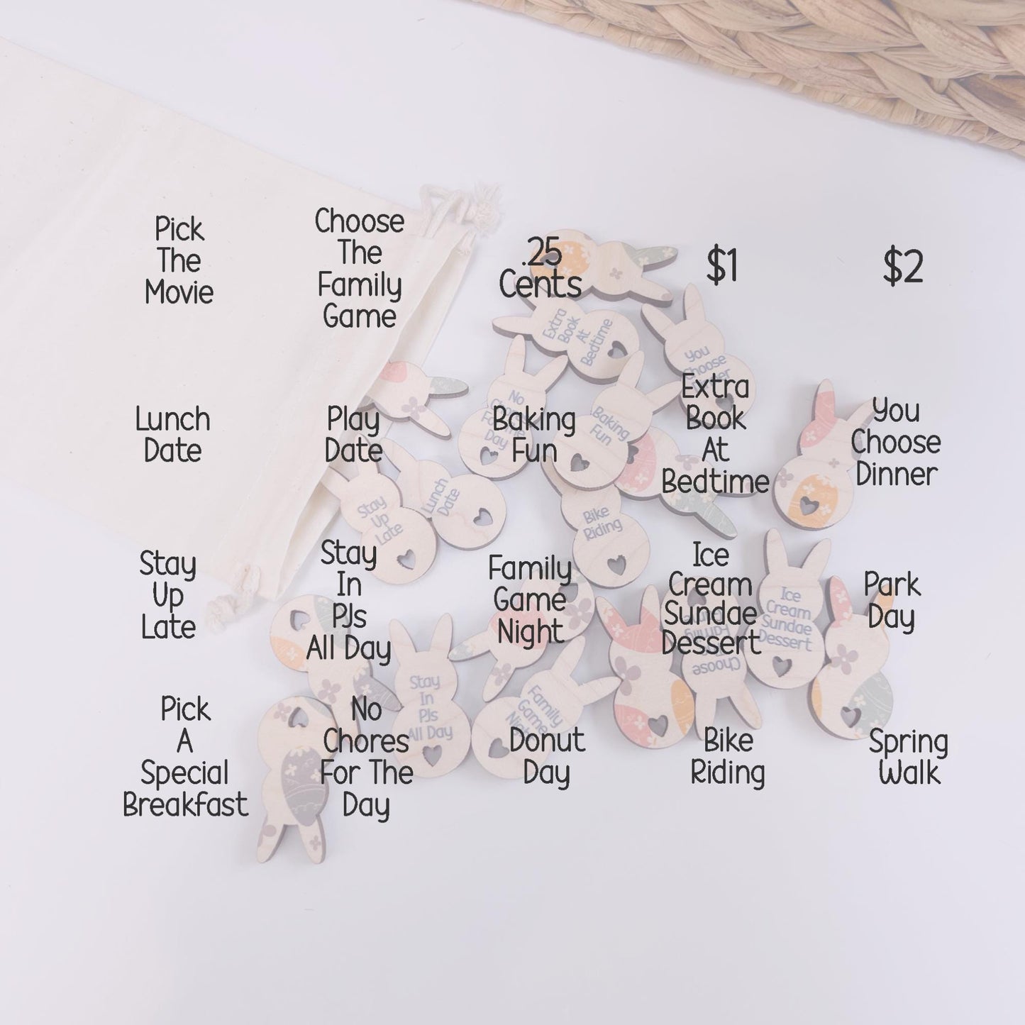 Personalized Easter Egg Tokens - Reusable Easter Egg Filler - Easter Hunt Prize Ideas - Custom Spring Tokens