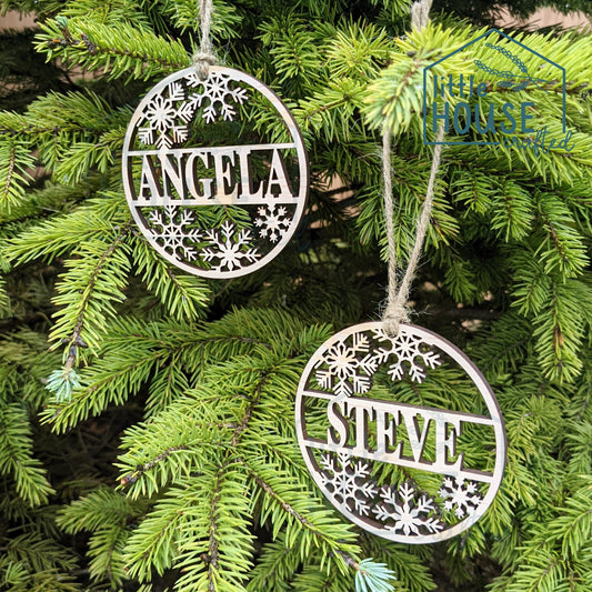 Snowflake Name Ornament