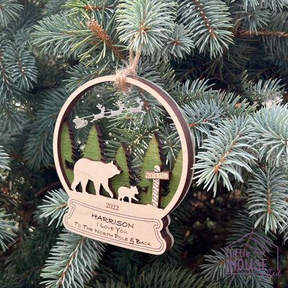 I Love you to the North Pole Ornament