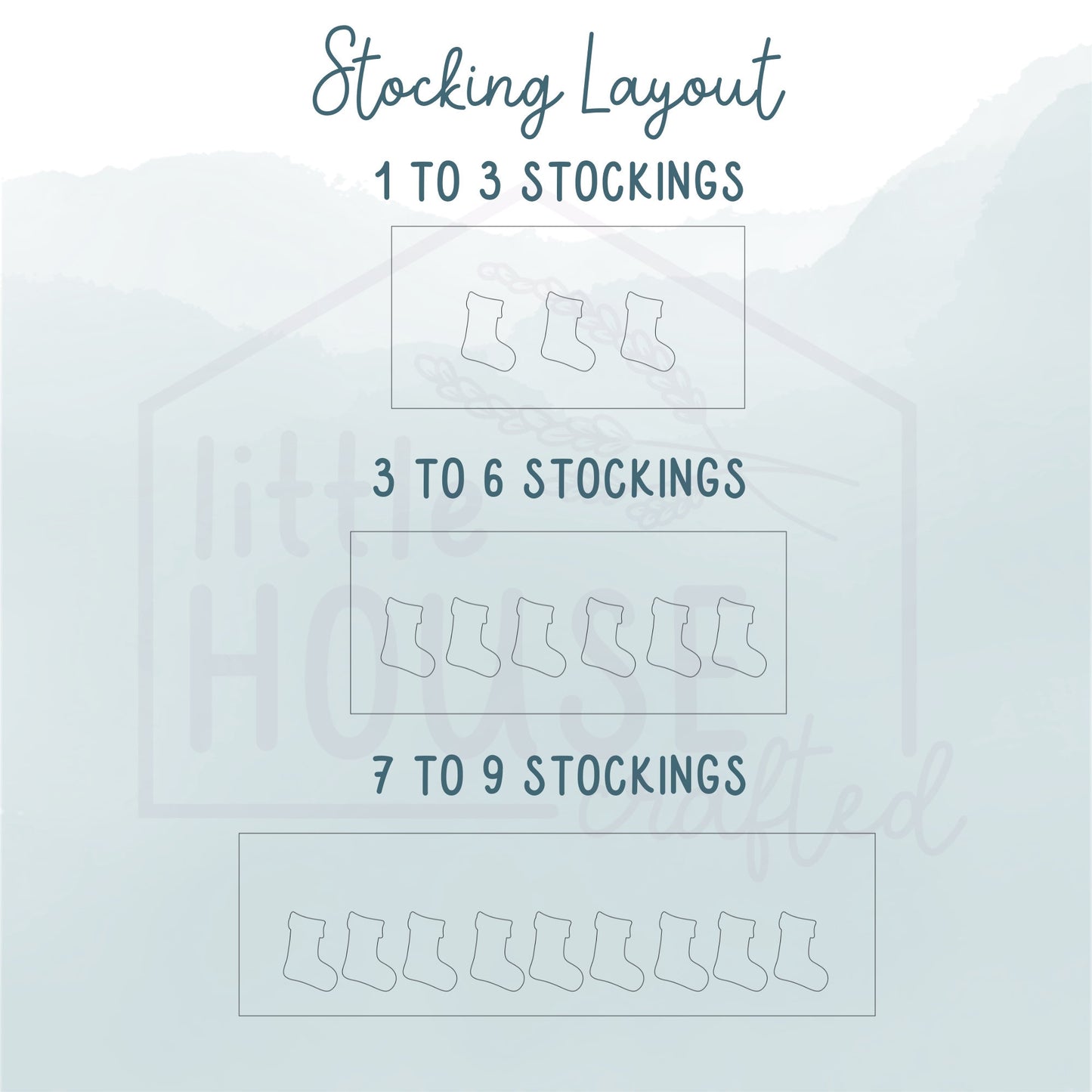 Christmas Stocking Family Sign - Leaning Sign - Personalized - Family Tree - Personalized Christmas Decor- Family Christmas - Wooden Sign