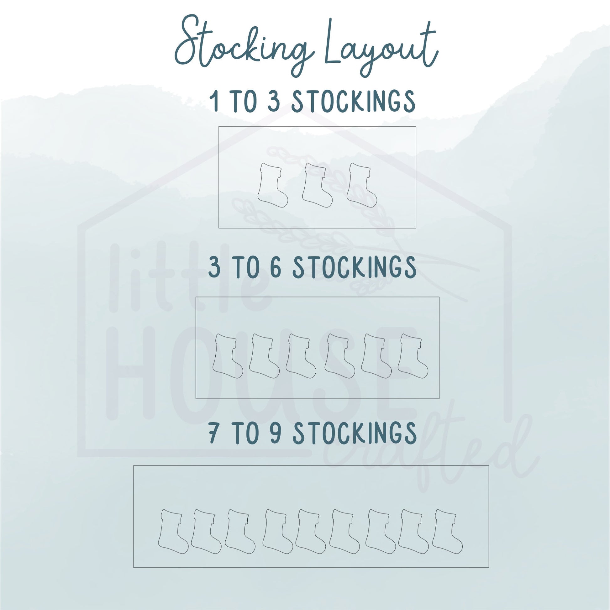 Christmas Stocking Family Sign - Leaning Sign - Personalized - Family Tree - Personalized Christmas Decor- Family Christmas - Wooden Sign