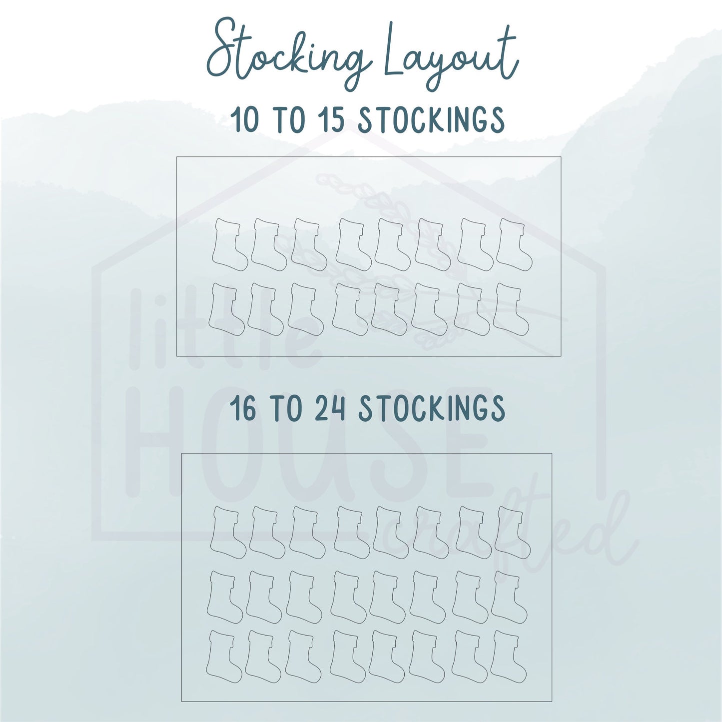 Christmas Stocking Family Sign - Leaning Sign - Personalized - Family Tree - Personalized Christmas Decor- Family Christmas - Wooden Sign