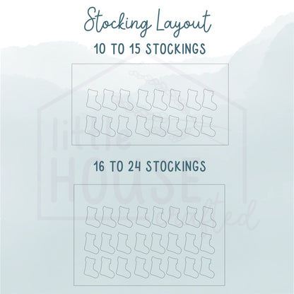 Christmas Stocking Family Sign - Leaning Sign - Personalized - Family Tree - Personalized Christmas Decor- Family Christmas - Wooden Sign