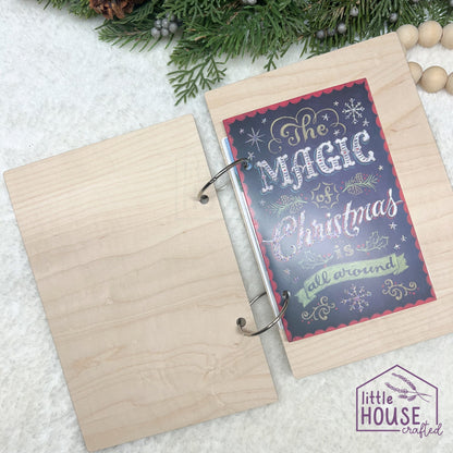 Christmas Card Keeper - Cards of Christmas Past - Card Holder - Greeting Card Binder - Keepsake Gift - Custom Engraved Gift - Memory Book