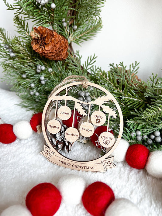 Family Tree Christmas Ornament