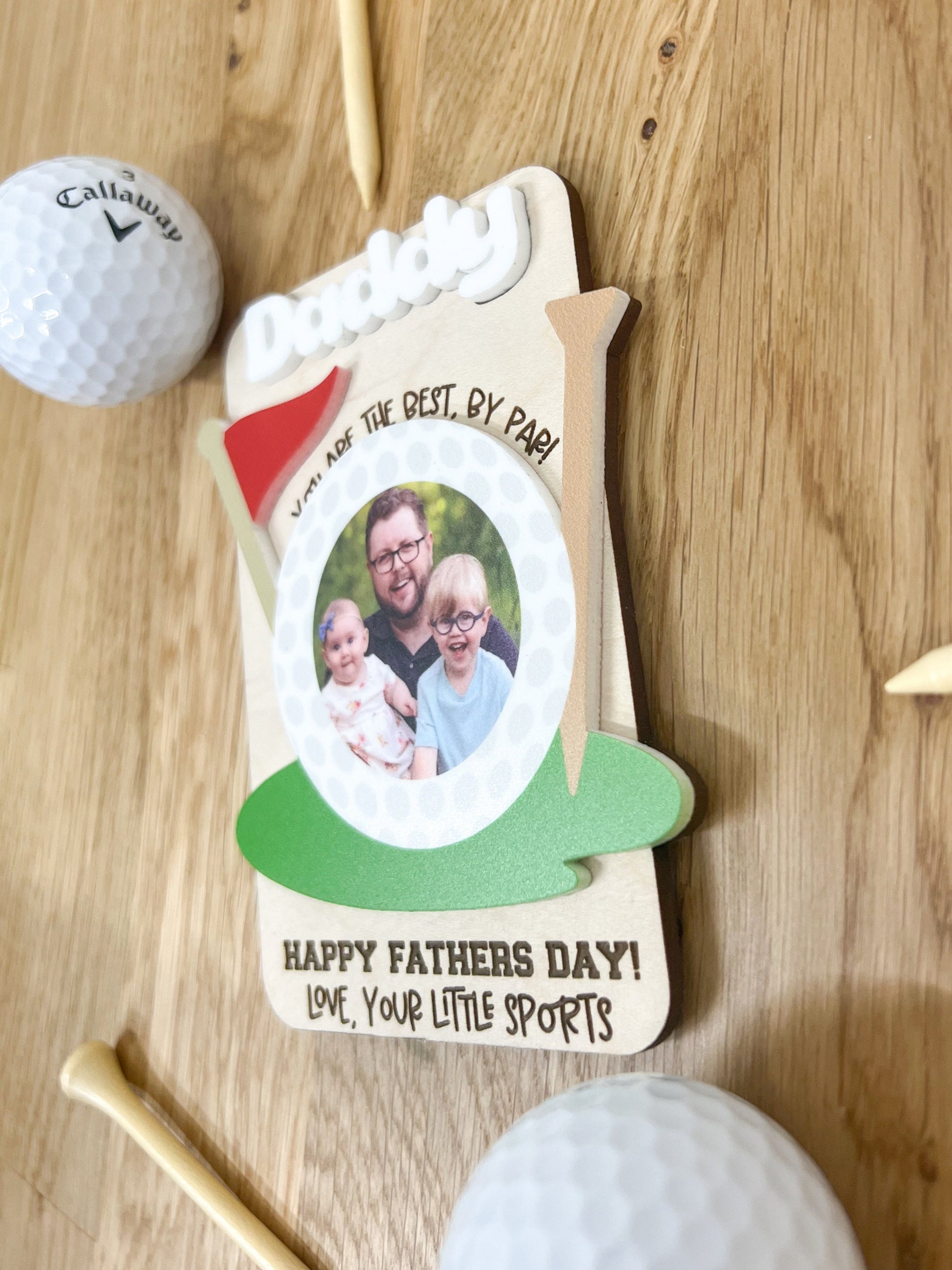 Golf Father's Day Photo Magnet - Fridge Photo Magnet - Personalized Gift - Golfing Dad - Dad Gift - Father's Day Gift - Gifts for Dad