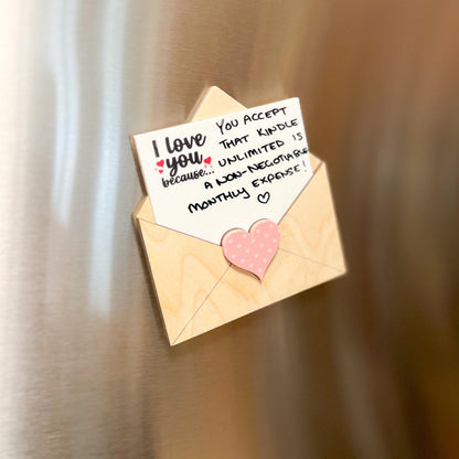 Love Letter - Whiteboard Magnet – Personalized Love Notes - Thoughtful Gift for Couples - Valentine's Day Gift - Anniversary - Love