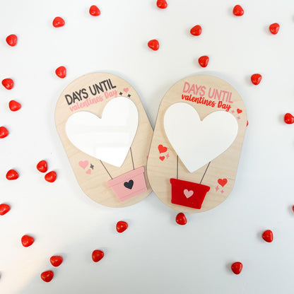 Valentine Countdown Sign - Love is in the air - Days Until Valentine's Day - Whiteboard Sign - Cute Vday Gift