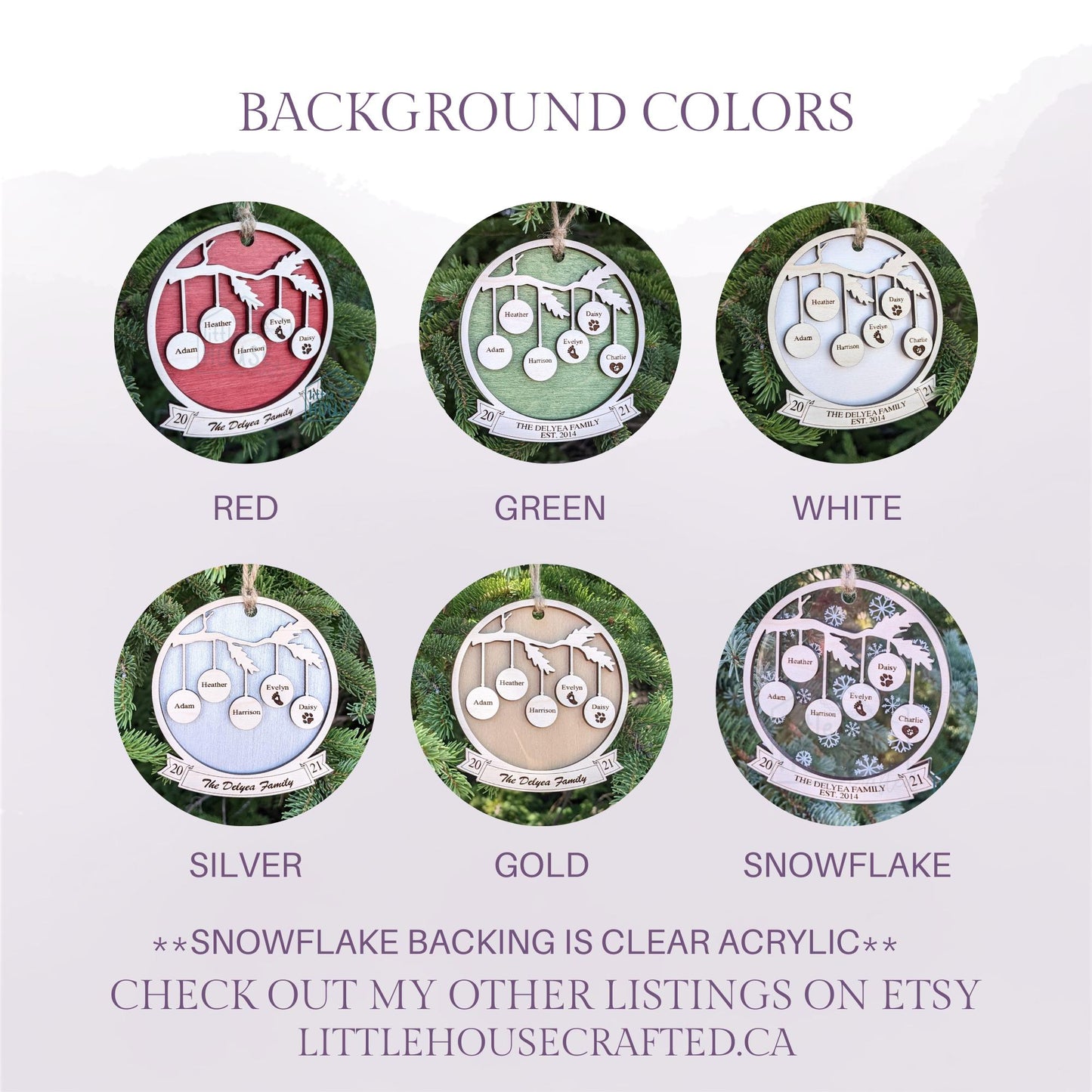 Cardinal Christmas Ornament - Personalized - Memorial Ornament - Loved One - Loving Memory - Sympathy- Laser Engraved -1-21 Family Members