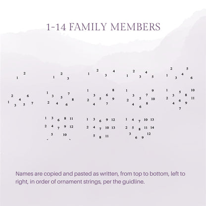 Personalized Family Wooden Ornament - Engraved Mistletoe and Pinecones - Acrylic - Multiple Family Members - Keepsake Ornament