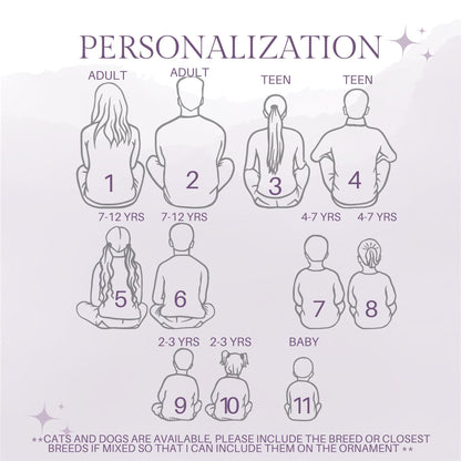 Christmas Family Silhouette - Forrest Christmas Scene - Santa - Believe in the Magic of Christmas