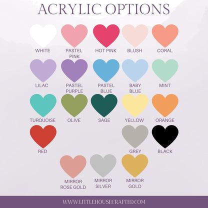 Valentines Acrylic Tag - Retro Toy  Inspired - Little House Crafted