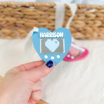 Valentines Acrylic Tag - Retro Toy  Inspired - Little House Crafted