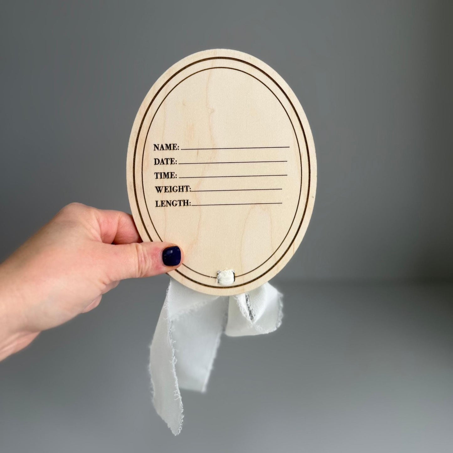 Personalized Maple Wood Baby Round | Custom Name Nursery Decor | Newborn Gift | Engraved Wood Baby Sign | Baby Shower Gift